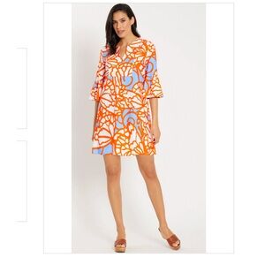 NWT NWT Jude Connally Kerry Dress in Grand Wings Bluebell